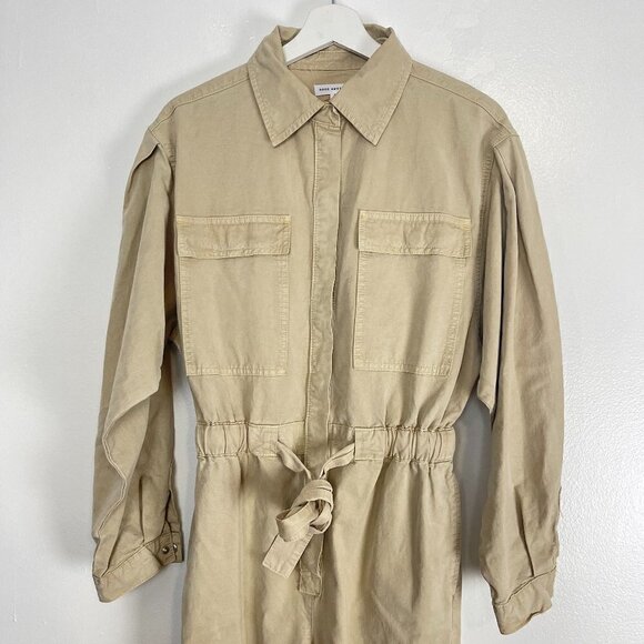 GOOD AMERICAN Cinched Jumpsuit in Tusk001 Size 1 (Small) - Picture 4 of 9